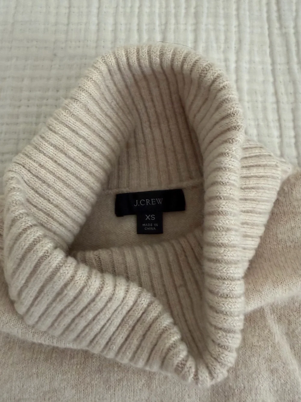 J.Crew Neutral Turtleneck Sweater